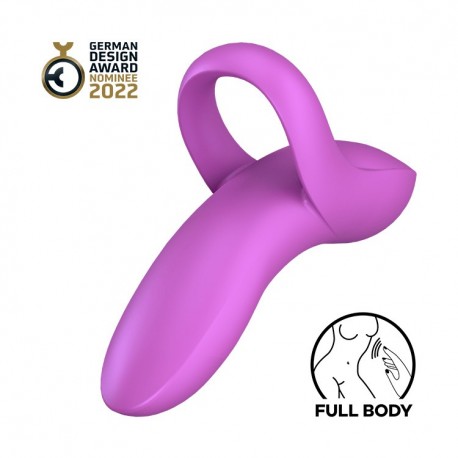 VIBRADOR DE DEDO BOLD LOVER SATISFYER ROXO