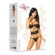 CONJUNTO BODY NOELE PRETO BEAUTY NIGHT FASHION