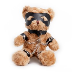 URSO DE PELÚCIA BONDAGE CRUSHITO PRETO 31CM CRUSHIOUS