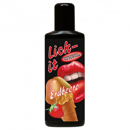 LUBRIFICANTE BEIJÁVEL LICK-IT MORANGO 50ML